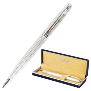 Ручка подарочная шариковая GALANT Royal Platinum, корпус серебристый, хромированные детали, пишущий узел 0,7 мм, синяя,