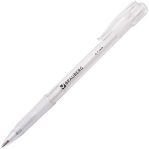 Ручка шариковая автоматическая с грипом BRAUBERG Department, СИНЯЯ, узел 0,7 мм, линия письма 0,35 мм, 141510