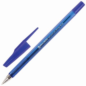 Ручка шариковая BRAUBERG Black Jack, СИНЯЯ, корпус тонированный синий, узел 0,7 мм, линия письма 0,35 мм, 141296