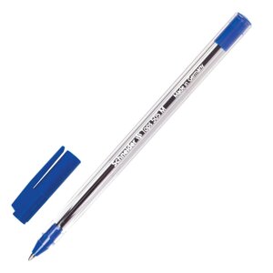 Ручка шариковая SCHNEIDER Tops 505 M, СИНЯЯ, корпус прозрачный, узел 1 мм, линия письма 0,5 мм, 150603