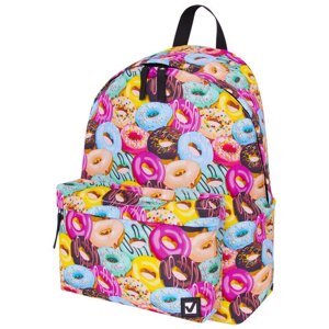 Рюкзак BRAUBERG СИТИ-ФОРМАТ универсальный, Donuts, разноцветный, 41х32х14 см, 228862