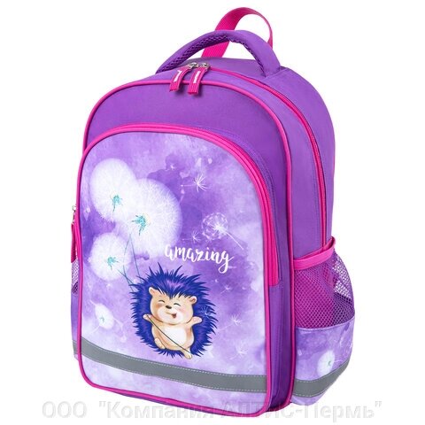 Рюкзак ПИФАГОР SCHOOL для начальной школы, Hedgehog, 38x28х14 см, 270655 от компании ООО  "Компания АЛТИС-Пермь" - фото 1