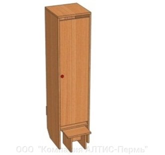Шкаф 1-местный 332х330х1400 от компании ООО  "Компания АЛТИС-Пермь" - фото 1