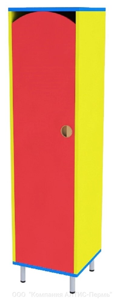 Шкаф 1-секционный малый (Цветной) от компании ООО  "Компания АЛТИС-Пермь" - фото 1