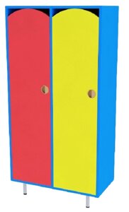 Шкаф 2-секционный малый (цветной)