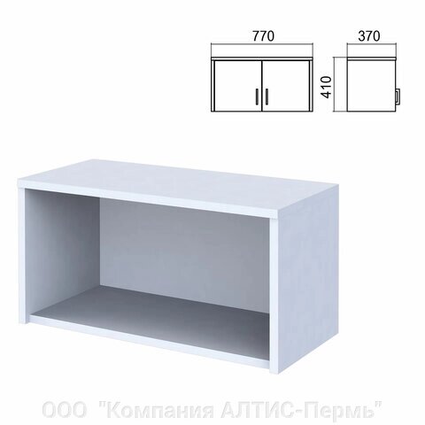 Шкаф-антресоль Арго, 770х370х410 мм, серый от компании ООО  "Компания АЛТИС-Пермь" - фото 1