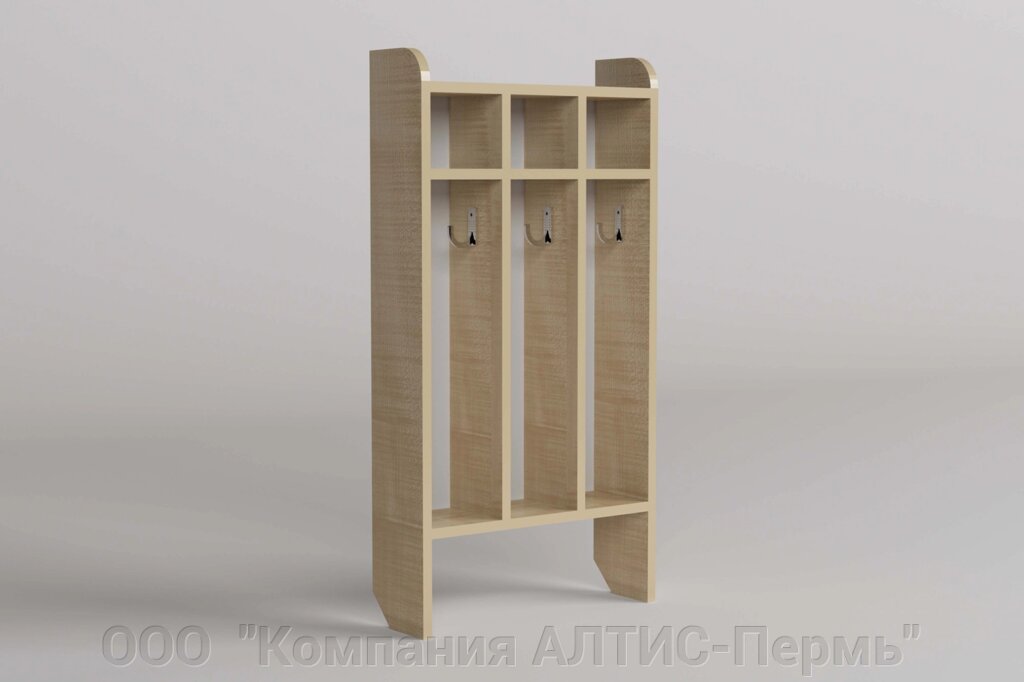 Шкаф для полотенец напольный 3-местный от компании ООО  "Компания АЛТИС-Пермь" - фото 1