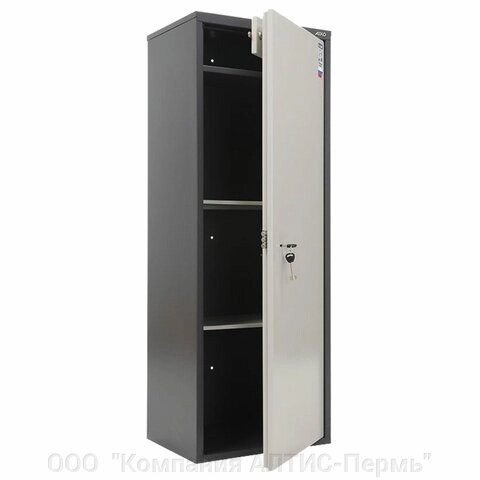 Шкаф металлический для документов AIKO SL-125Т ГРАФИТ, 1252х460х340 мм, 28 кг от компании ООО  "Компания АЛТИС-Пермь" - фото 1
