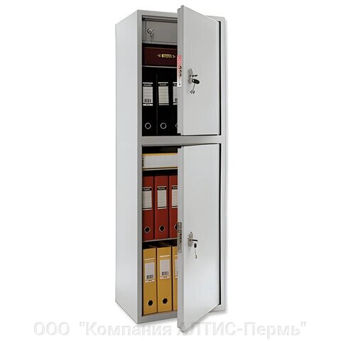 Шкаф металлический для документов AIKO SL-150/2Т светло-серый, 1490х460х340 мм, 36 кг от компании ООО  "Компания АЛТИС-Пермь" - фото 1