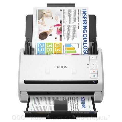 Сканер потоковый EPSON WorkForce DS-530II А4, 35 стр./мин, 1200x1200, ДАПД от компании ООО  "Компания АЛТИС-Пермь" - фото 1