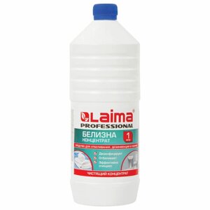 Средство для отбеливания, дезинфекции и уборки 1 л белизна концентрат (хлора 15-30%LAIMA professional, 606746