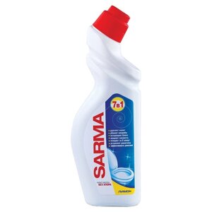 Средство для уборки туалета 750 мл, SARMA Лимон, убивает микробы, 70674