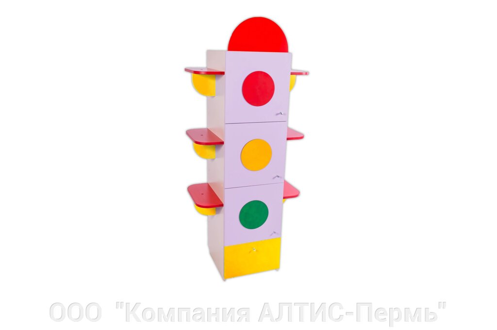 Стеллаж для игрушек и пособий Светофор 720*420*1650 от компании ООО  "Компания АЛТИС-Пермь" - фото 1