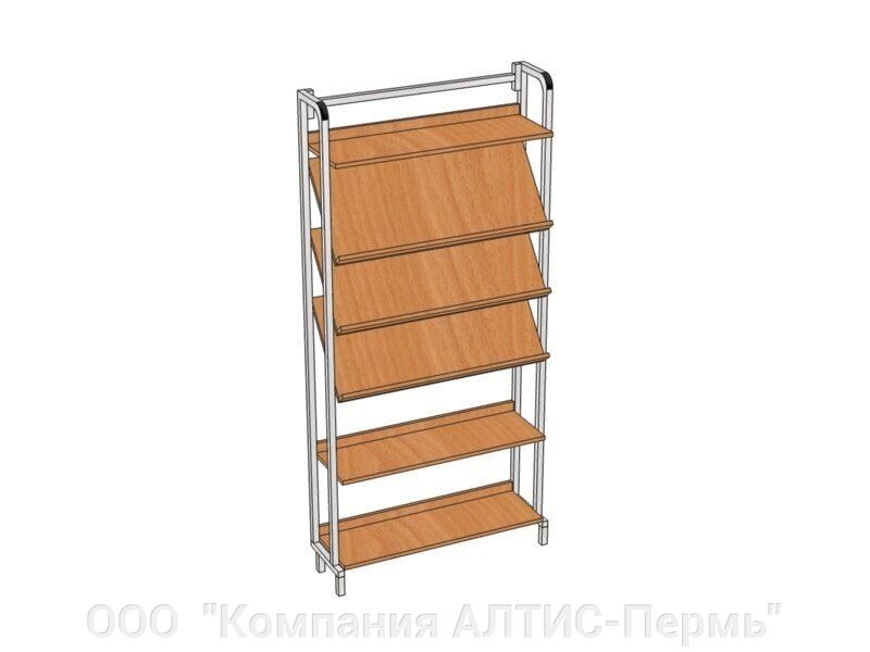 Стеллаж комбинированный (металлокаркас) 900х270х1900 от компании ООО  "Компания АЛТИС-Пермь" - фото 1