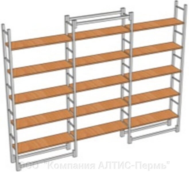 Стеллаж (металлокаркас) 2500х250х1900 от компании ООО  "Компания АЛТИС-Пермь" - фото 1