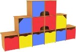 Стенка "Кубик Рубика" 2760/450/1500