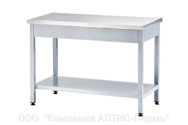 Стол производственный СПП - 1200*600*860 "Profi", борт (полка сплошная) от компании ООО  "Компания АЛТИС-Пермь" - фото 1