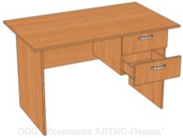 Стол с подвесной тумбой (с 2 ящиками) 1000*700*750 от компании ООО  "Компания АЛТИС-Пермь" - фото 1