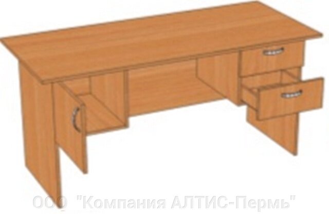 Стол с подвесными тумбами (2 ящика) 1800*700*750 от компании ООО  "Компания АЛТИС-Пермь" - фото 1