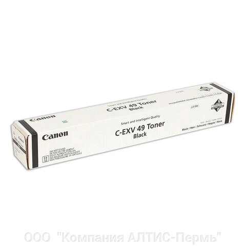 Тонер CANON (C-EXV49BK) для Canon IR C3320/C3320i/C3325i/C3330i/C3500, черный, ресурс 36000 страниц, оригинальный от компании ООО  "Компания АЛТИС-Пермь" - фото 1