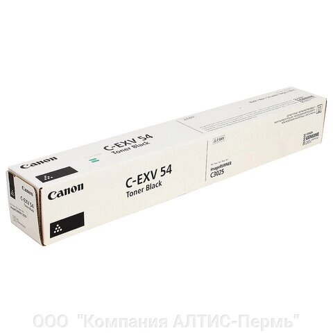 Тонер CANON (C-EXV54Bk) C3025i, черный, оригинальный, ресурс 15500 страниц от компании ООО  "Компания АЛТИС-Пермь" - фото 1