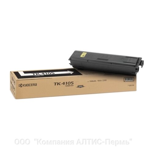 Тонер-картридж KYOCERA (TK-4105) TASKalfa 1800/2200/1801/2201, черный, оригинальный, ресурс 15000 страниц от компании ООО  "Компания АЛТИС-Пермь" - фото 1