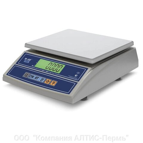 Весы фасовочные MERTECH M-ER 326AF-6.1 LCD (0,04-6 кг), дискретность 2 г, платформа 255x210 мм, без стойки от компании ООО  "Компания АЛТИС-Пермь" - фото 1