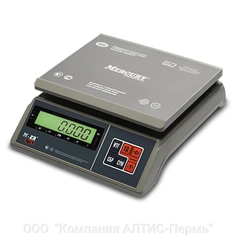 Весы фасовочные MERTECH M-ER 326AFU-6.01, LCD (0,005-6 кг), дискретность 0,1 г, платформа 255x205 мм от компании ООО  "Компания АЛТИС-Пермь" - фото 1