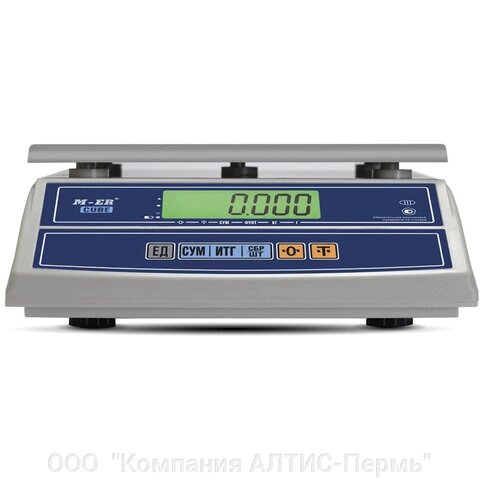 Весы фасовочные MERTECH M-ER 326F-32.5 LCD (0,1-32 кг), дискретность 5 г, платформа 255x210 мм, без стойки от компании ООО  "Компания АЛТИС-Пермь" - фото 1