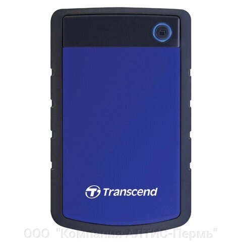 Внешний жесткий диск TRANSCEND StoreJet 1TB, 2.5, USB 3.0, синий, TS1TSJ25H3B от компании ООО  "Компания АЛТИС-Пермь" - фото 1