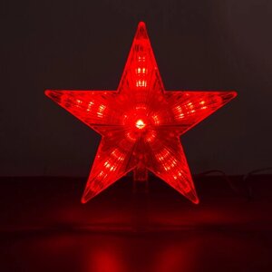 Звезда на ель ЗОЛОТАЯ СКАЗКА Digital 31 LED, 21,5 см, цифровая смена режимов, 591273
