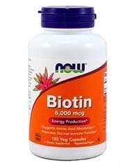 Биотин / Biotin 5000 мкг 120 капс. от компании «Vitawel» - фото 1