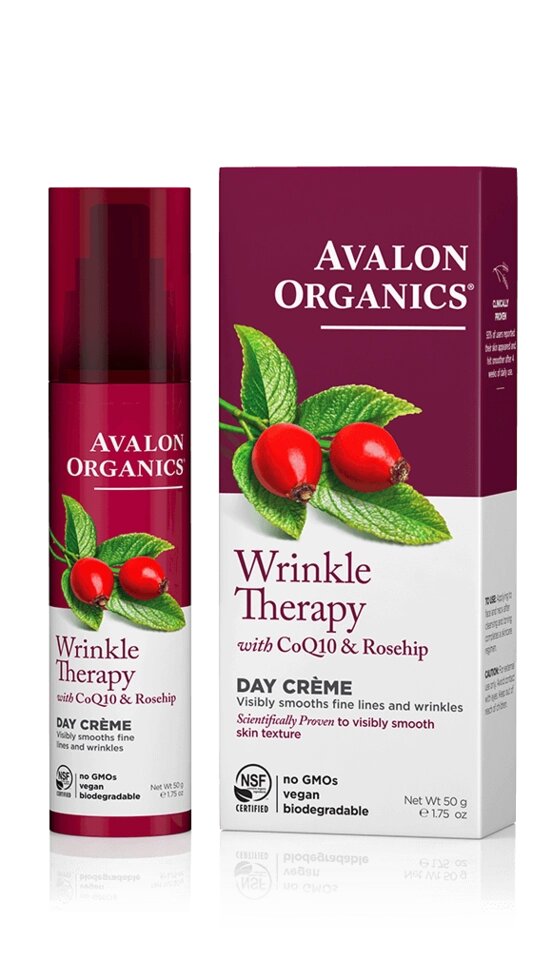 Дневной увлажняющий крем против морщин с коэнзимом q10 и шиповником avalon organics, 50 гр от компании «Vitawel» - фото 1