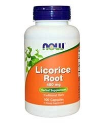 Корень солодки / Licorice Root, 100 капсул, 450 мг.