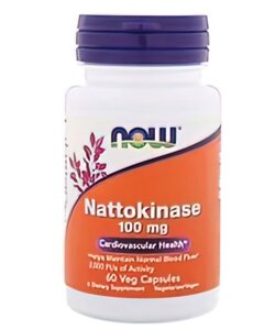 Наттокиназа (Nattokinase) 60 капсул, 100 мг.