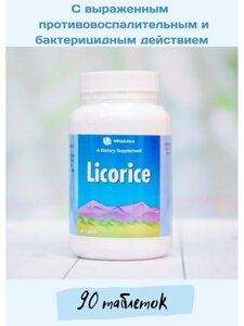 Солодка Плюс (Лакричник) Licorice 90 жев. табл. 250 мг в Москве от компании «TopVit»