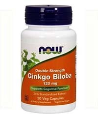 Гинкго Билоба / Ginkgo Biloba 50 капсул, 120 мг.