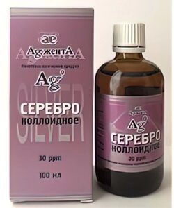 Коллоидное серебро — Наносеребро «AgжентА» 100 мл.