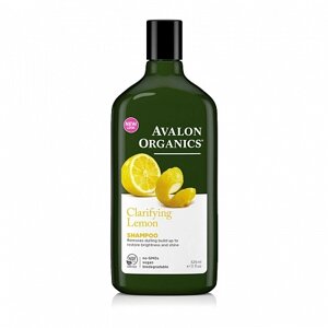 Шампунь avalon organics с маслом лимона, для увеличения блеска, 325 мл