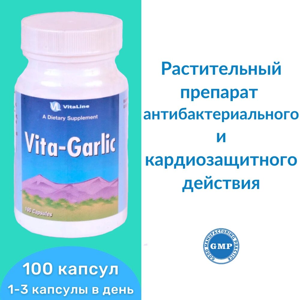 Вита-Чеснок / Vita-Garlic 100 капс. 500 мг от компании «Vitawel» - фото 1