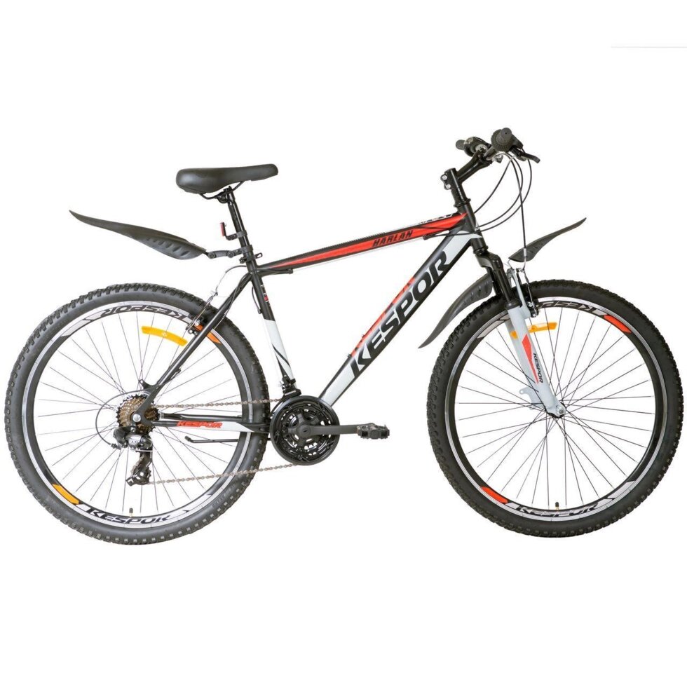 Горный велосипед Kespor 27,5” Harlan steel, бело-серо-красный от компании ГК Трансвек - фото 1