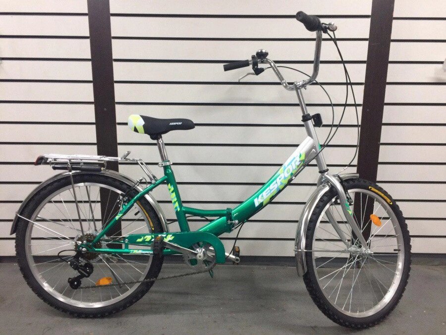 Складной велосипед Kespor FS 24-6 sp зеленый от компании ГК Трансвек - фото 1