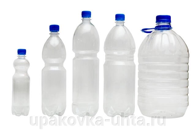 Бутылка  1л прозрачная с узким горлом /125шт в кор от компании "ПолиПак" ПАКЕТЫ - фото 1