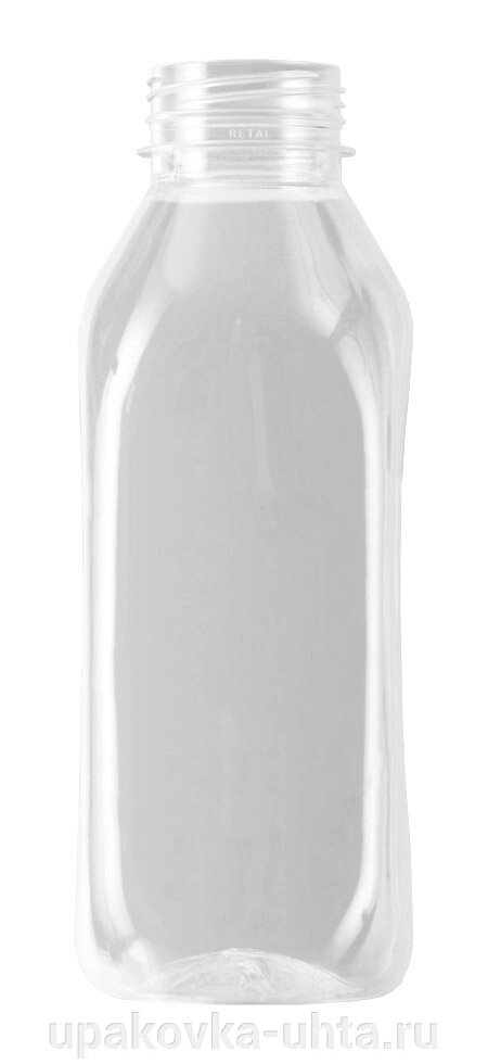 Бутылка 500 мл Квадратная с шир. горлом, с крышкой /200шт от компании "ПолиПак" ПАКЕТЫ - фото 1