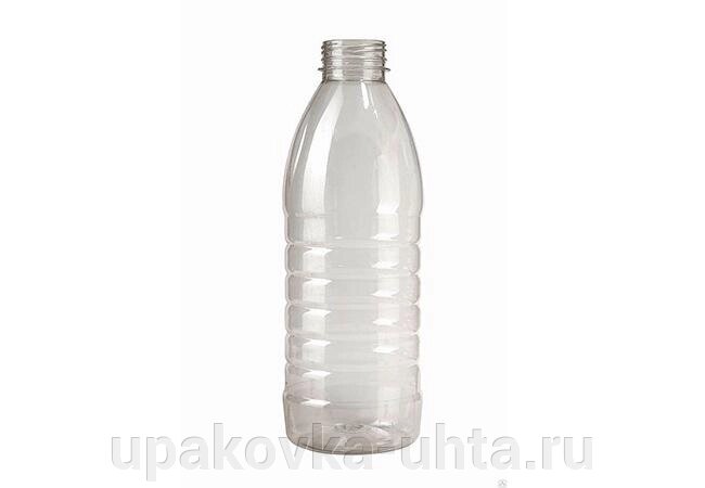 Бутылка 500мл с шир. горлом, с крышкой, ребристая /200шт в кор от компании "ПолиПак" ПАКЕТЫ - фото 1