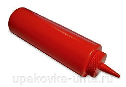 Емкость для соуса 375мл, красная /24шт от компании "ПолиПак" ПАКЕТЫ - фото 1