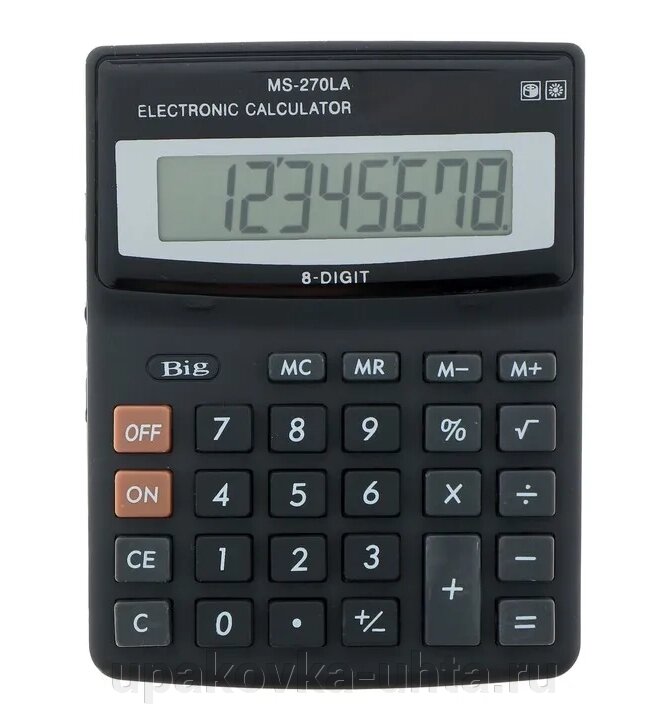 Калькулятор MS-270LA, 14*20см от компании "ПолиПак" ПАКЕТЫ - фото 1
