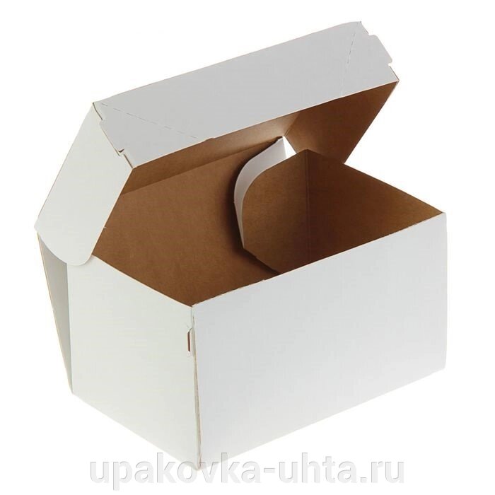 Коробка Белая 1200мл, 150*100*85мм /20шт от компании "ПолиПак" ПАКЕТЫ - фото 1