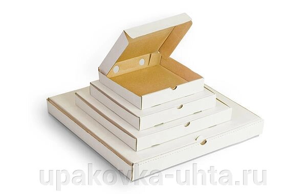 Коробка для пиццы 190*190*40мм /50шт в кор от компании "ПолиПак" ПАКЕТЫ - фото 1