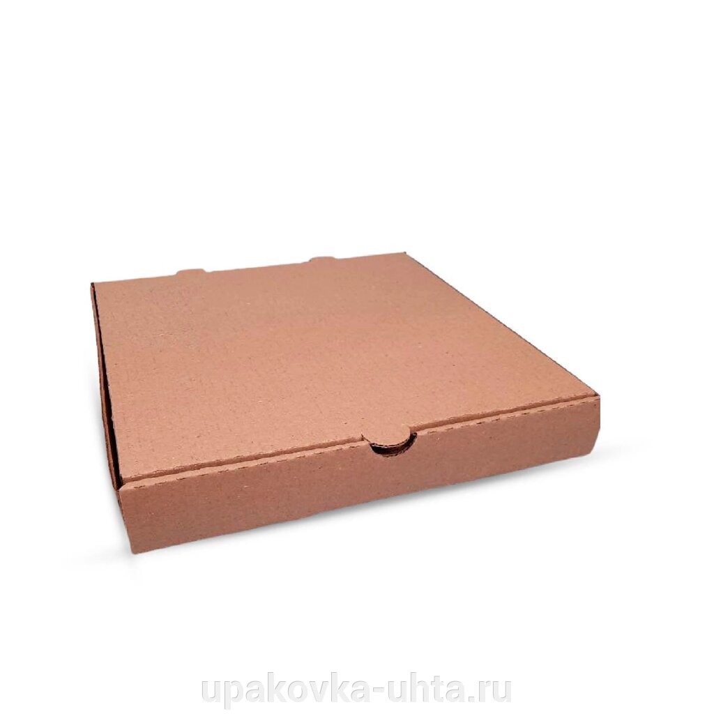 Коробка для пиццы  250*250*40мм Крафт /50шт в кор/1шт от компании "ПолиПак" ПАКЕТЫ - фото 1